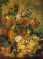 Flores y frutas Jan van Huysum Clásico Bodegón
